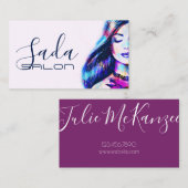 Beauty Makeup Artist Friseur Salon Visitenkarte (Vorne/Hinten)