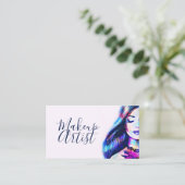 Beauty Makeup Artist Friseur Salon Visitenkarte (Stehend Vorderseite)