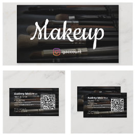 Beauty Makeup Artist QR-Code Visitenkarte