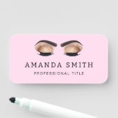 Beauty Makeup Eyebrows & Eyelashes Beruflich Namensschild (Beispiel)