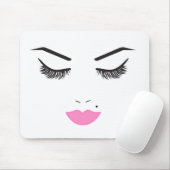 Beauty Makeup Face Lashes und wie lange es dauert Mousepad (Mit Mouse)