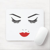 Beauty Makeup Face Lashes & Zeremonien Mousepad (Mit Mouse)
