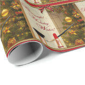 Beauty Makeup Holiday Wrapping Paper Geschenkpapier (Rolleneckpunkt)