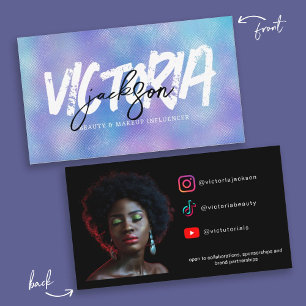 Beauty Makeup Influencer-Imitate IridesCustom Visitenkarte