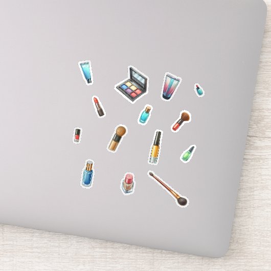 Beauty Makeup Kosmetikartikel Aufkleber (Detail)