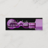Beauty Makeup Mini Business Cards Mini Visitenkarte (Vorderseite)