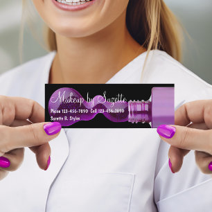 Beauty Makeup Mini Business Cards Visitenkarte