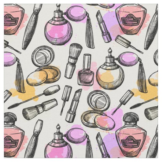 Beauty Makeup Muster Stoff (Nahaufnahme)