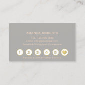 Beauty Makeup Rose New Orleans Club Treuekarte (Rückseite)