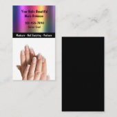 Beauty Manicured Nails Business Cards Visitenkarte (Vorne/Hinten)