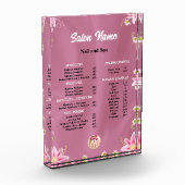 Beauty Nail Salon Preisliste Fotoblock (Links)