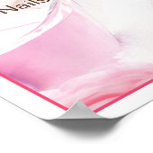 Beauty Nail Salon Preisliste Poster (Ecke)