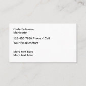 Beauty Nails Maniküre Visitenkarte (Rückseite)