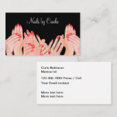 Beauty Nails Maniküre Visitenkarte (Vorne/Hinten)