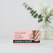 Beauty Nails Visitenkarten Visitenkarte (Stehend Vorderseite)