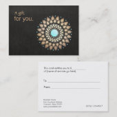 Beauty & Natural Wellness Einzelhandelsgeschenkgut Rabattkarte (Vorne/Hinten)