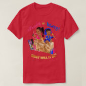 Beauty oder Beats Baby Gender Reveal Royal Blue Ho T-Shirt (Design vorne)