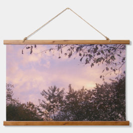 Beauty of the Dusk Wood Topped Wall Tapestry Wandteppich Mit Holzrahmen
