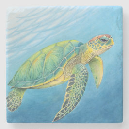 Beauty of the turtle steinuntersetzer