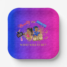 Beauty or Beats Blau Hot Pink Gold Geschlechtsenth