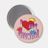 Beauty Pageant Gewinner, ich Liebe meine Kronen Magnet (Vorderseite/Rückseite)