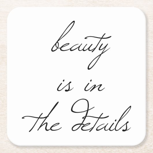 Beauty Paper Untersetzer (Vorderseite)