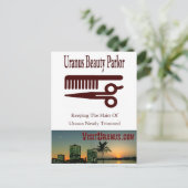 Beauty Parlor Postkarte (Stehend Vorderseite)