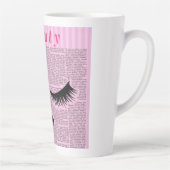 Beauty Pink Feminine Latte Mug – Fashion Aesthetic Milchtasse (Rechts)