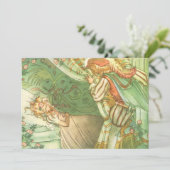 Beauty Princess, Vintage Märchen Einladung (Stehend Vorderseite)