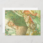 Beauty Princess, Vintage Märchen Einladung (Vorne/Hinten)