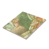 Beauty Princess, Vintage Märchen Fliese (Seite)