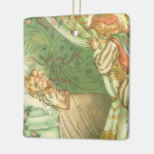 Beauty Princess, Vintage Märchen Keramikornament (Links)