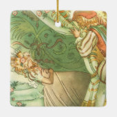 Beauty Princess, Vintage Märchen Keramikornament (Rückseite)