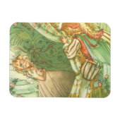 Beauty Princess, Vintage Märchen Magnet (Horizontal)