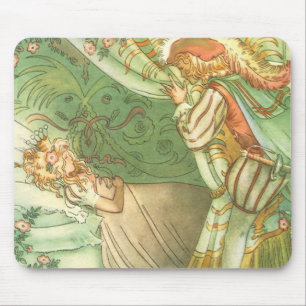Beauty Princess, Vintage Märchen Mousepad