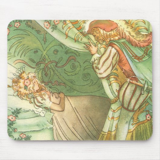 Beauty Princess, Vintage Märchen Mousepad (Vorne)