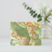 Beauty Princess, Vintage Märchen Postkarte (Stehend Vorderseite)