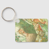 Beauty Princess, Vintage Märchen Schlüsselanhänger (Rückseite)