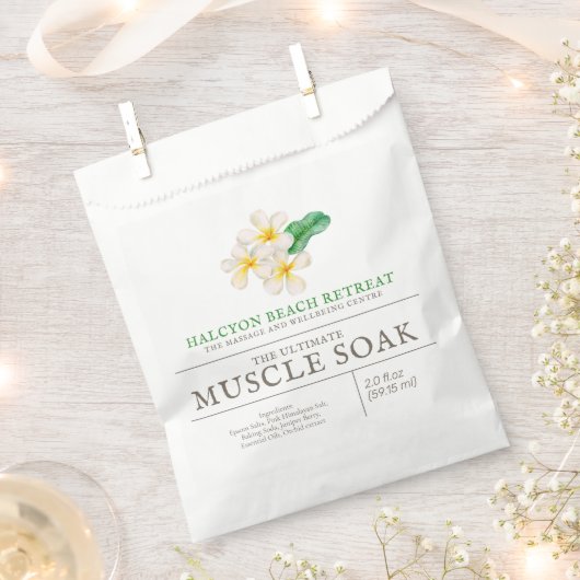 Beauty product plumeria frangipani muskeln soak geschenktütchen (Ausgeschnitten)