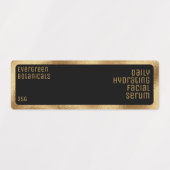 Beauty-Produkt-Etikett für wasserdicht, schwarz un Etiketten (Design 2)