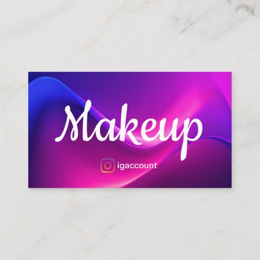 Beauty Professionals Makeup Artist QR Code Visitenkarte (Rückseite)