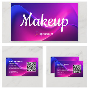 Beauty Professionals Makeup Artist QR Code Visitenkarte