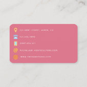 Beauty QR Code Visitenkarte (Rückseite)