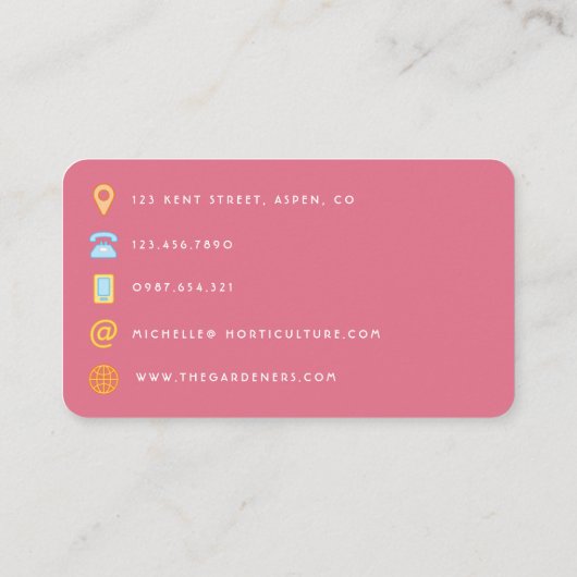 Beauty QR Code Visitenkarte (Rückseite)