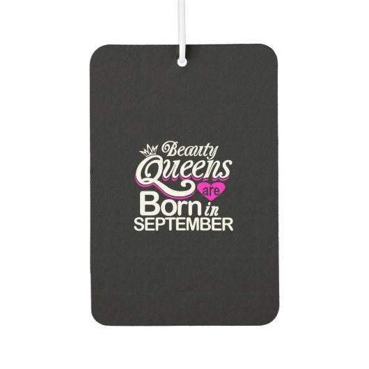 Beauty Queens Born in September Autolufterfrischer (Vorderseite)