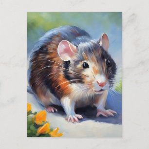 Beauty Rat Impressionismus Art Postkarte