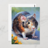 Beauty Rat Impressionismus Art Postkarte (Vorne/Hinten)