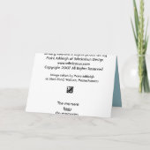 Beauty Remains Karte (Rückseite)