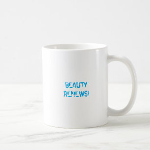 Beauty Renews Light Blue Graffiti Pinselstrich Kaffeetasse