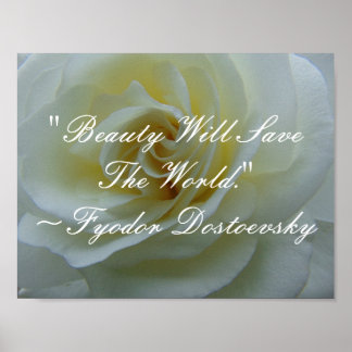 Beauty Rette das World Quote Poster